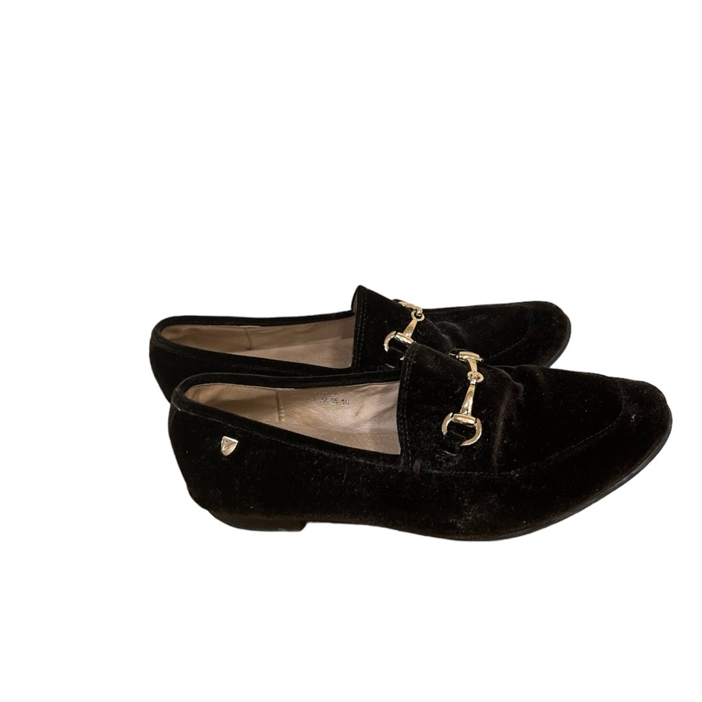 Venettini Girls Velour Velvet Loafers Brown Size 37 5.5